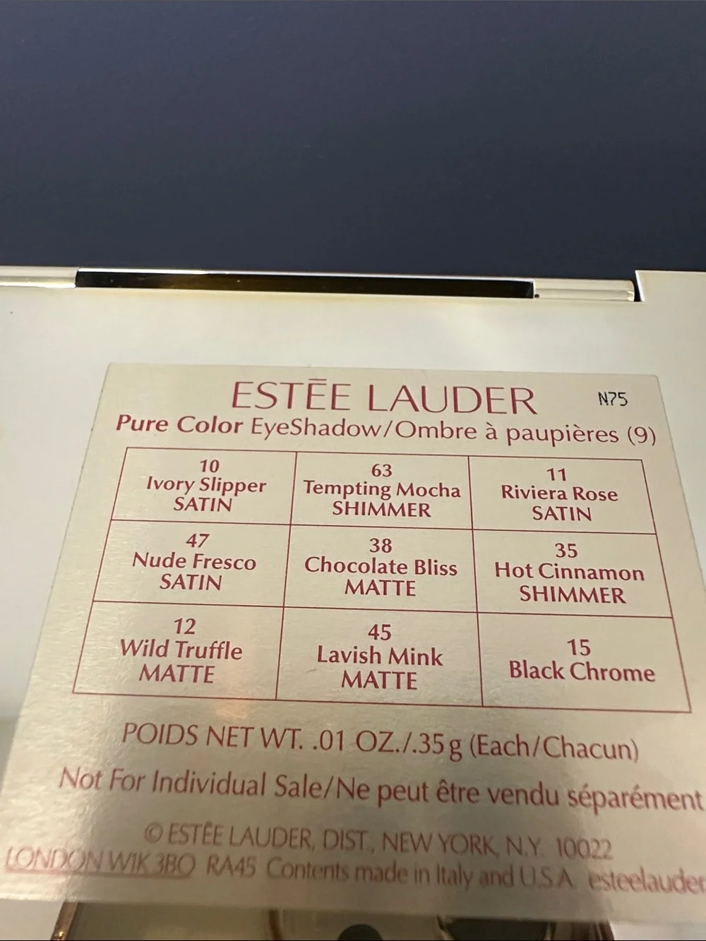 NWT Estée Lauder Pink & Neutral Eyeshadow Palette – Soft Pinks to Deep Charcoal